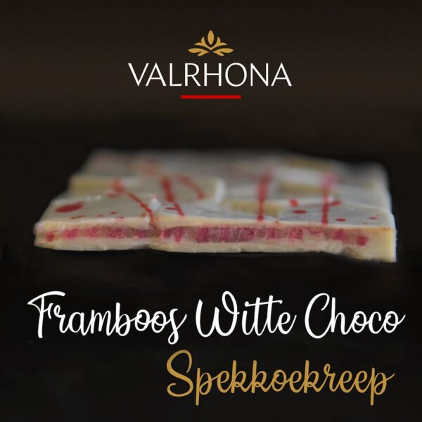 Spekkoekreep - framboos/witte chocolade